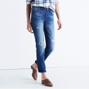 Madewell The Slim BoyJean In Brinville Wash Distressed